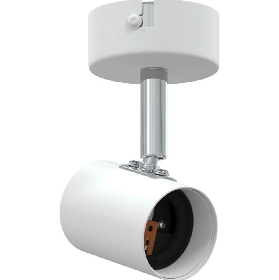 vidaXL Plafondspot met schijnwerpers Wit 6,5 x 6 x 11,5 cm Metaal