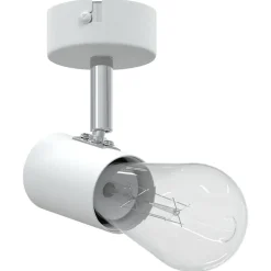 vidaXL Plafondspot met schijnwerpers Wit 6,5 x 6 x 11,5 cm Metaal