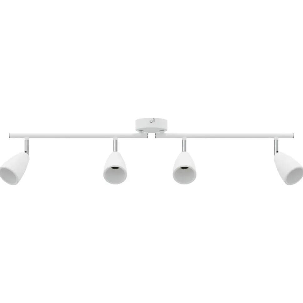 vidaXL Plafondspot met schijnwerpers Wit 25.5 x 8 x 16 cm Metaal