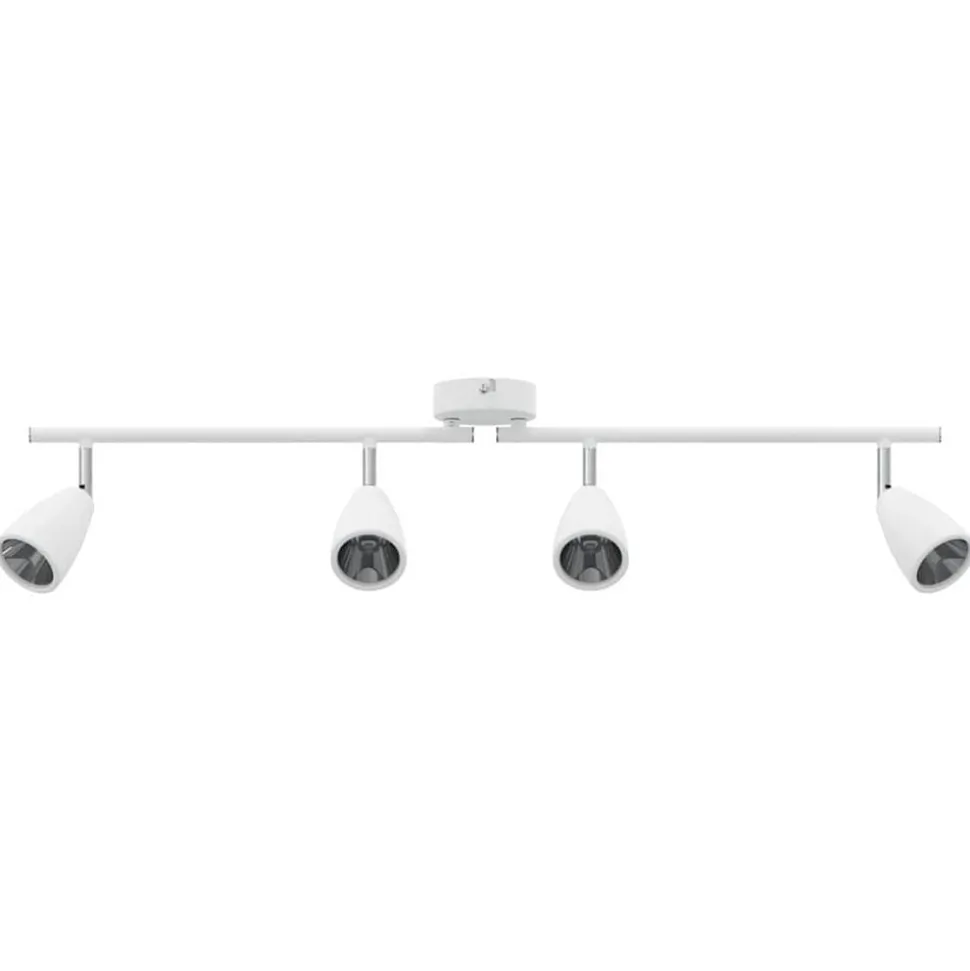 vidaXL Plafondspot met schijnwerpers Wit 25.5 x 8 x 16 cm Metaal