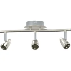 vidaXL Plafondspot met schijnwerpers Nikkel 36,5 x 10 x 12,5 cm Metaal