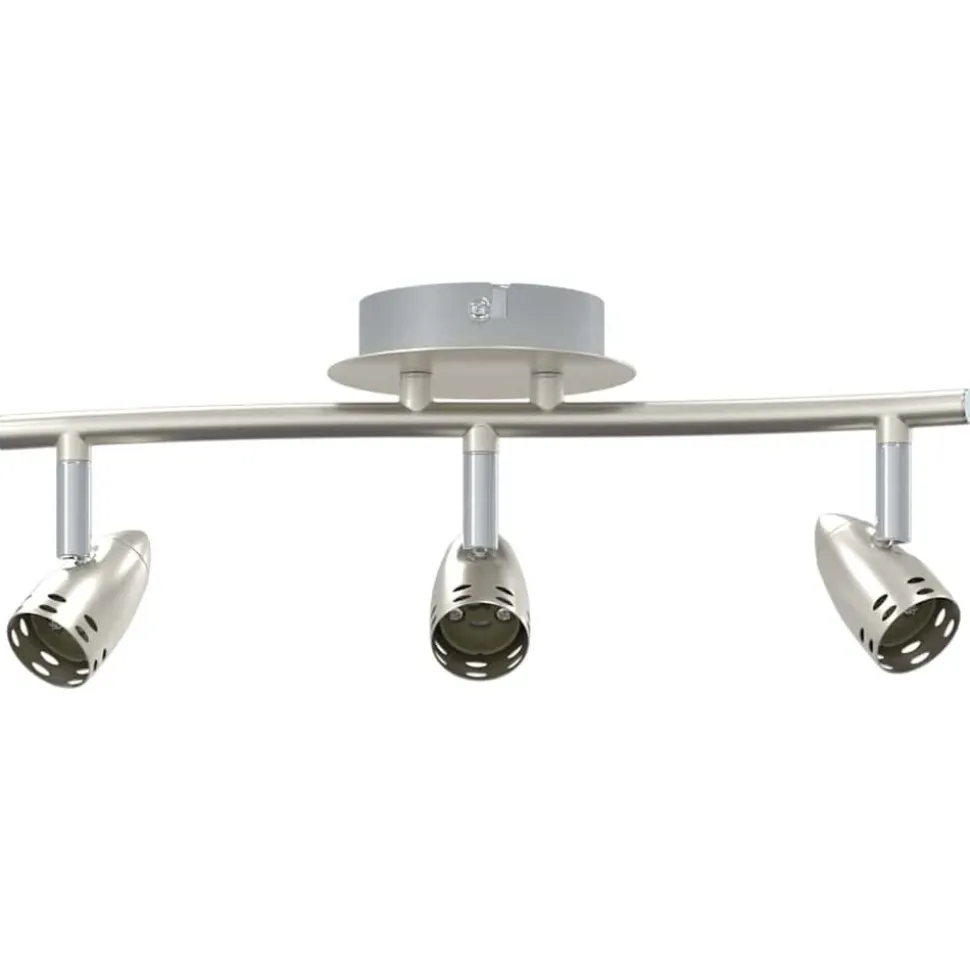 vidaXL Plafondspot met schijnwerpers Nikkel 36,5 x 10 x 12,5 cm Metaal