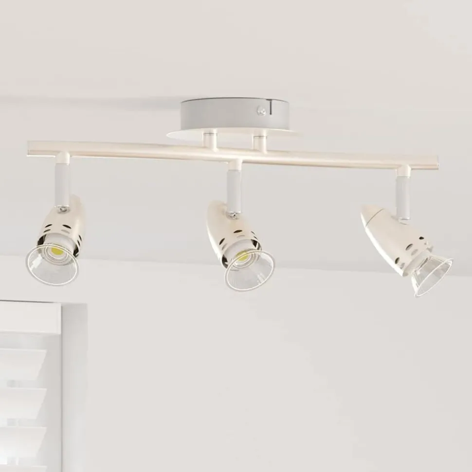 vidaXL Plafondspot met schijnwerpers Nikkel 36,5 x 10 x 12,5 cm Metaal