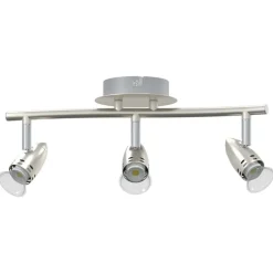 vidaXL Plafondspot met schijnwerpers Nikkel 36,5 x 10 x 12,5 cm Metaal