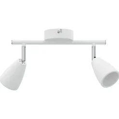 vidaXL Plafondspot met schijnwerpers Wit 25.5 x 8 x 16 cm Metaal