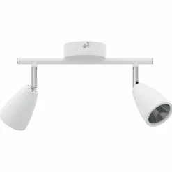 vidaXL Plafondspot met schijnwerpers Wit 25.5 x 8 x 16 cm Metaal
