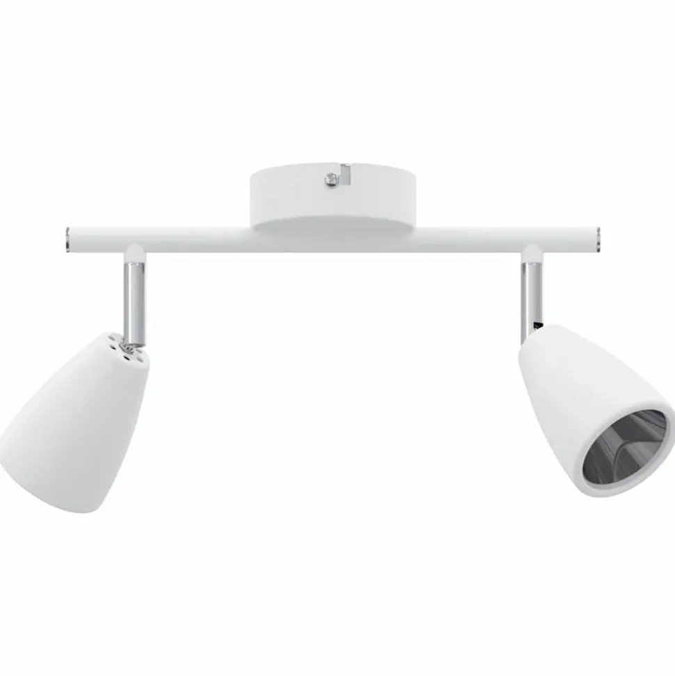 vidaXL Plafondspot met schijnwerpers Wit 25.5 x 8 x 16 cm Metaal