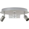 vidaXL Plafondspot Nikkel 29 x 29 x 11 cm Staal en Glas