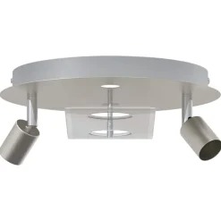 vidaXL Plafondspot Nikkel 29 x 29 x 11 cm Staal en Glas