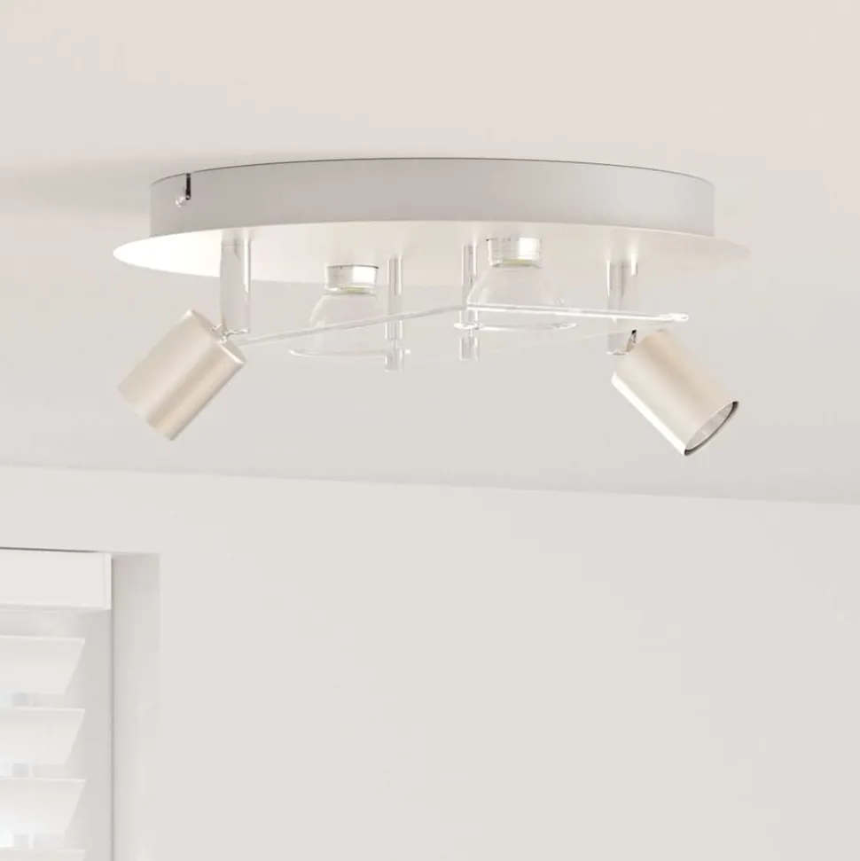 vidaXL Plafondspot Nikkel 29 x 29 x 11 cm Staal en Glas