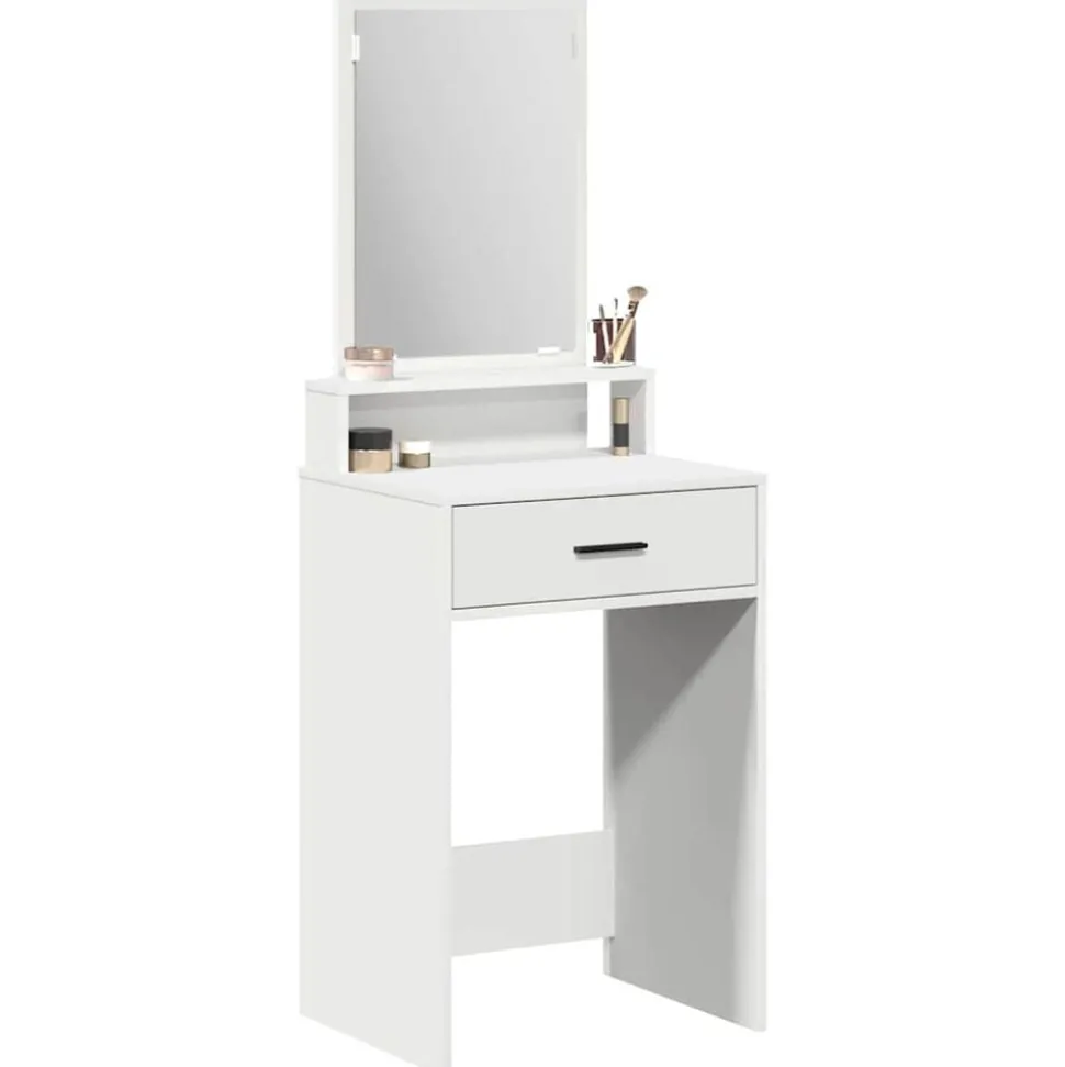 vidaXL Plafondtafel met lade Wit 50 x 41 x 140 cm Bewerkt hout