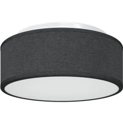 vidaXL Plafonnière met schijnwerpers Zwart 30 x 30 x 13,5 cm Stof