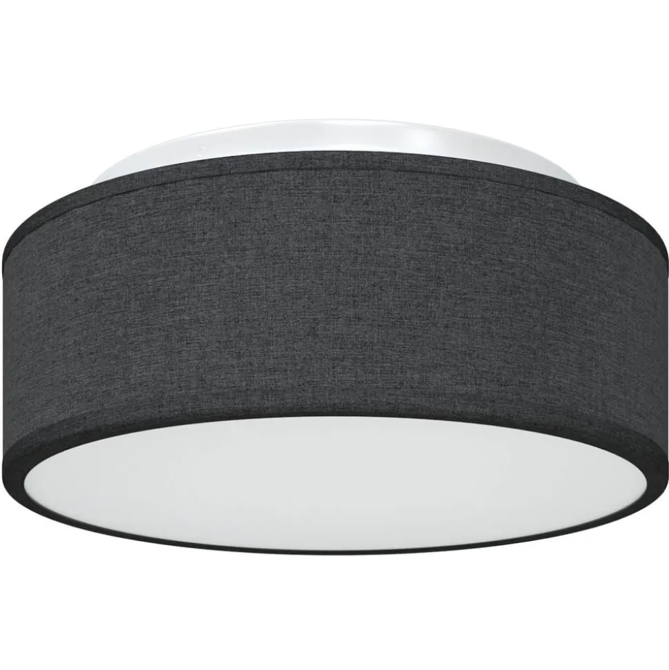 vidaXL Plafonnière met schijnwerpers Zwart 30 x 30 x 13,5 cm Stof