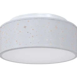 vidaXL Plafonnière met schijnwerpers Grijs 30 x 30 x 13,5 cm Stof