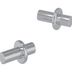 vidaXL Plankhaak 2 pcs Zilver 8,6 x 8,6 x 14,6 mm Staal