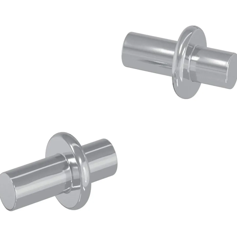 vidaXL Plankhaak 2 pcs Zilver 8,6 x 8,6 x 14,6 mm Staal