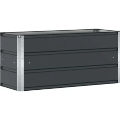 vidaXL Plantenbak Antraciet 100 x 40 x 45 cm Staal