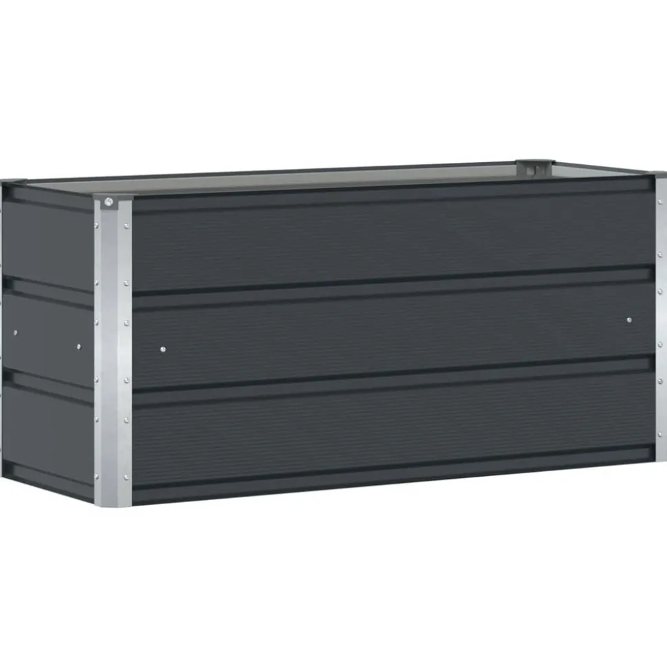 vidaXL Plantenbak Antraciet 100 x 40 x 45 cm Staal