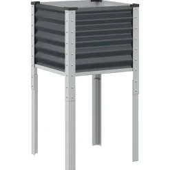 vidaXL Plantenbak Antraciet 45x45x88 cm Staal