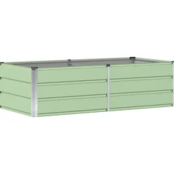 vidaXL Plantenbak Groen 160 x 80 x 45 cm Staal