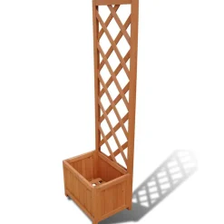 vidaXL Plantenbak met klimrek 40x30x135 cm