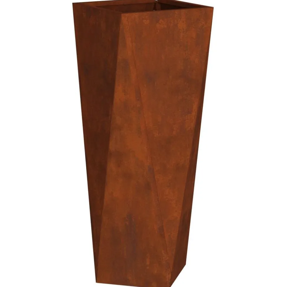 vidaXL Plantenbak Roestig 30 x 30 x 75 cm Cortenstaal