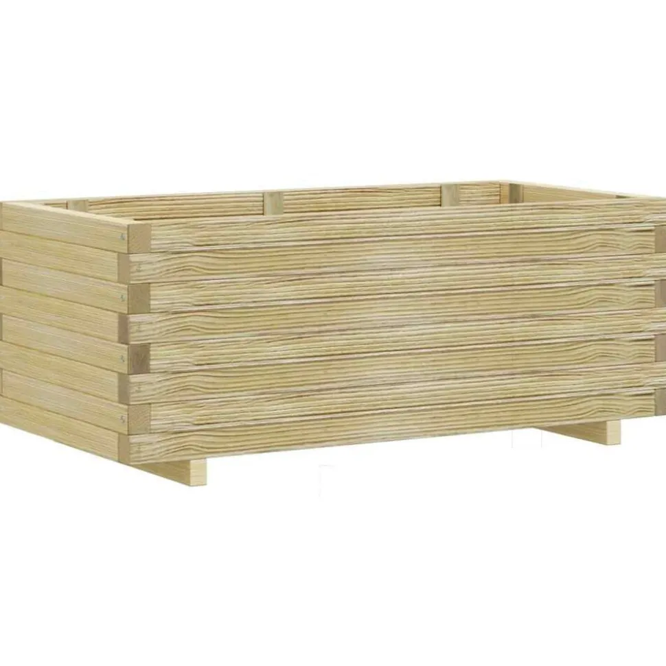 vidaXL Plantenbak verhoogd rechthoekig 100x50x40 cm hout
