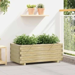 vidaXL Plantenbak verhoogd rechthoekig 100x50x40 cm hout