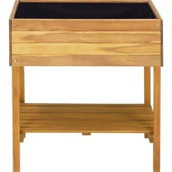 vidaXL Plantenbak verhoogd 78,5x58,5x78,5 cm massief acaciahout