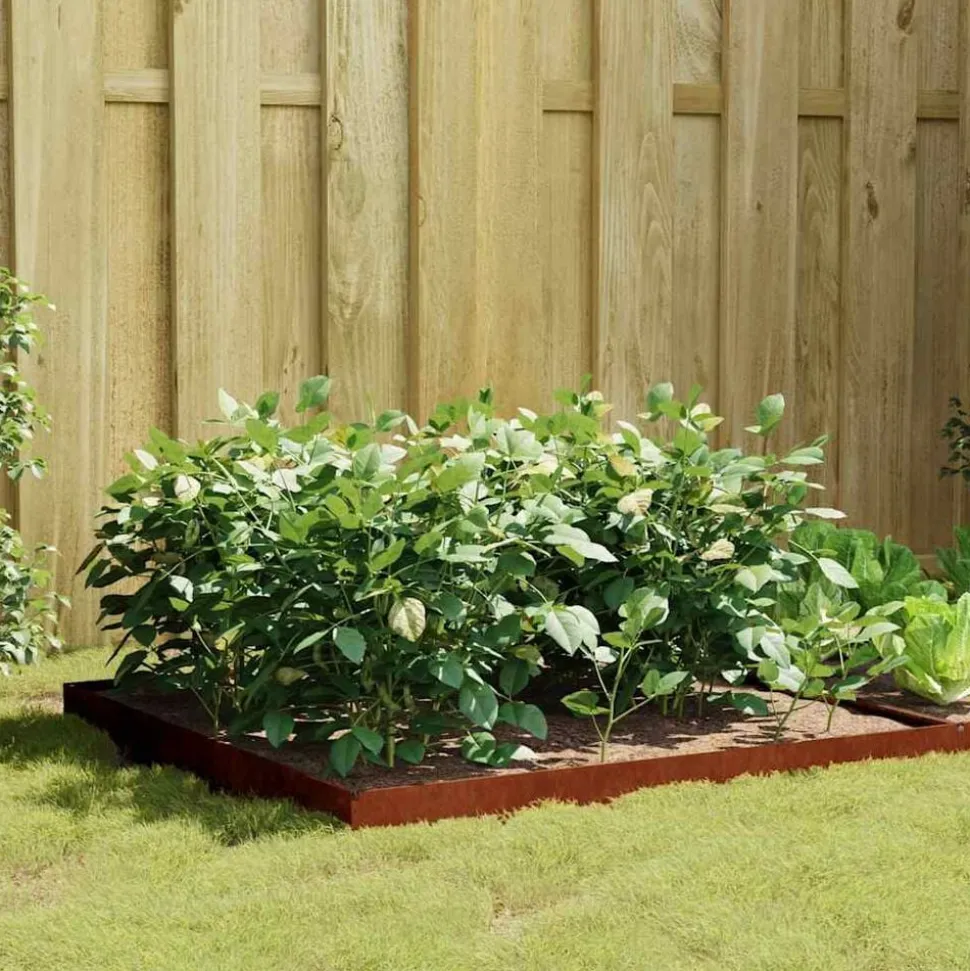 vidaXL Plantenbak verhoogd 100x100x18,5 cm cortenstaal