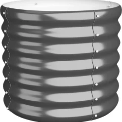 vidaXL Plantenbak 40x40x36 cm gegalvaniseerd staal antracietkleurig