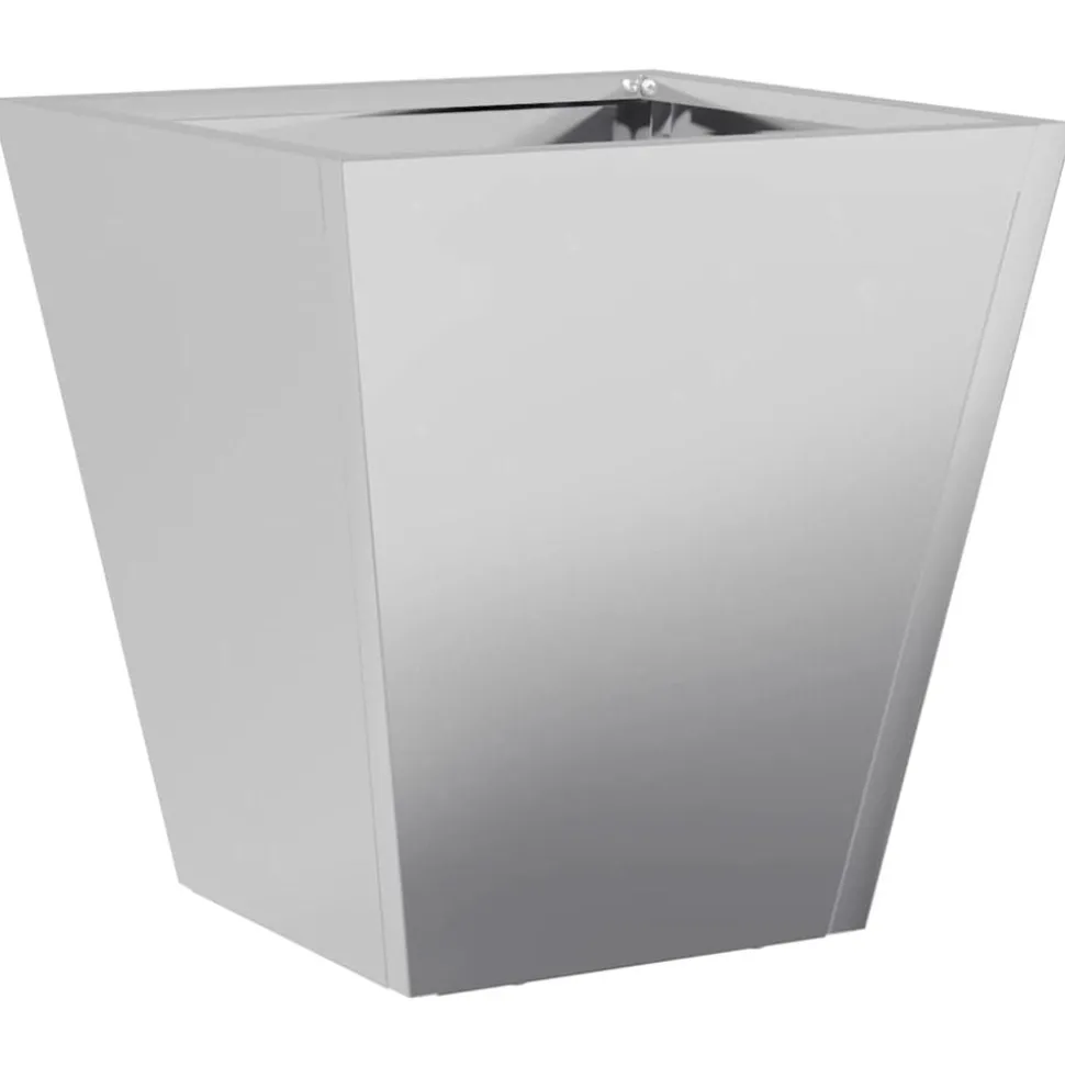 vidaXL Plantenbak 30x30x30 cm gegalvaniseerd staal