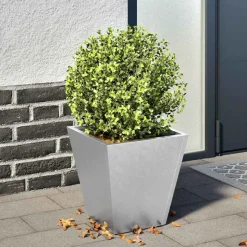 vidaXL Plantenbak 30x30x30 cm gegalvaniseerd staal