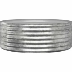 vidaXL Plantenbak 100x100x36 cm gegalvaniseerd staal zilverkleurig