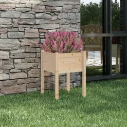 vidaXL Plantenbak 50x50x70 cm massief grenenhout