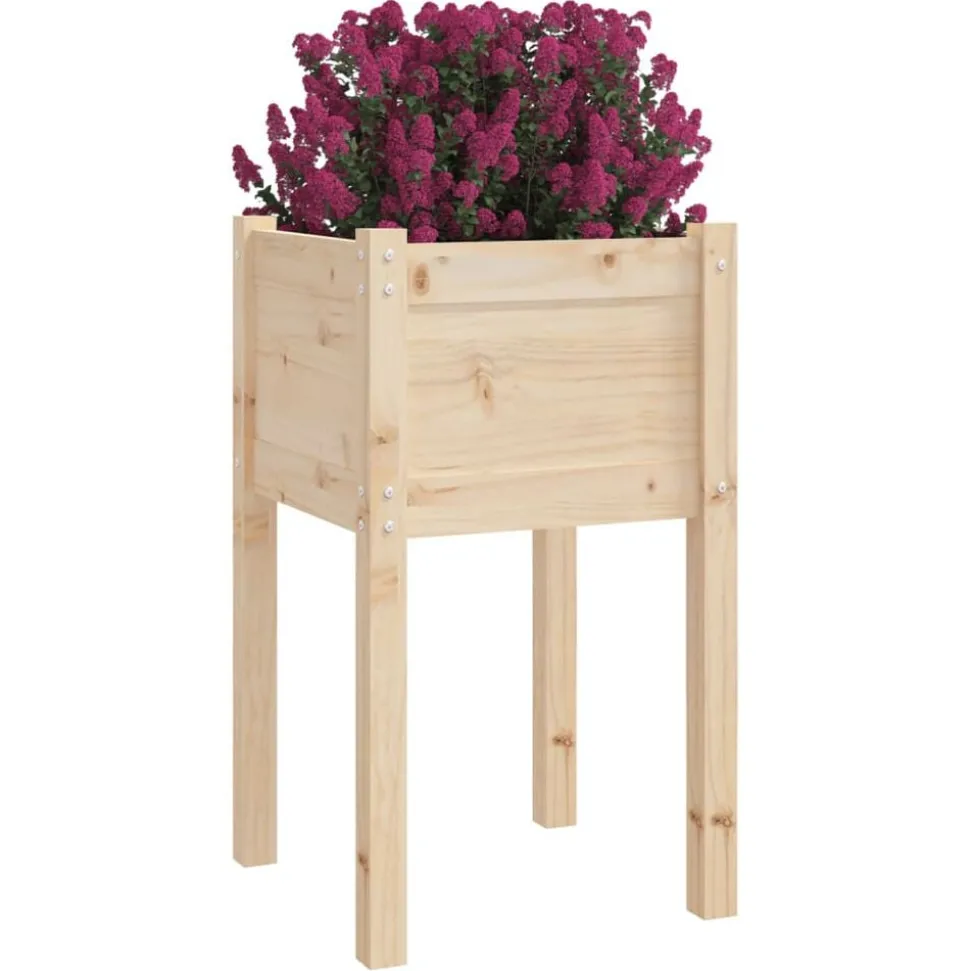 vidaXL Plantenbak 50x50x70 cm massief grenenhout