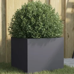vidaXL Plantenbak 32x30x29 cm staal antracietkleurig