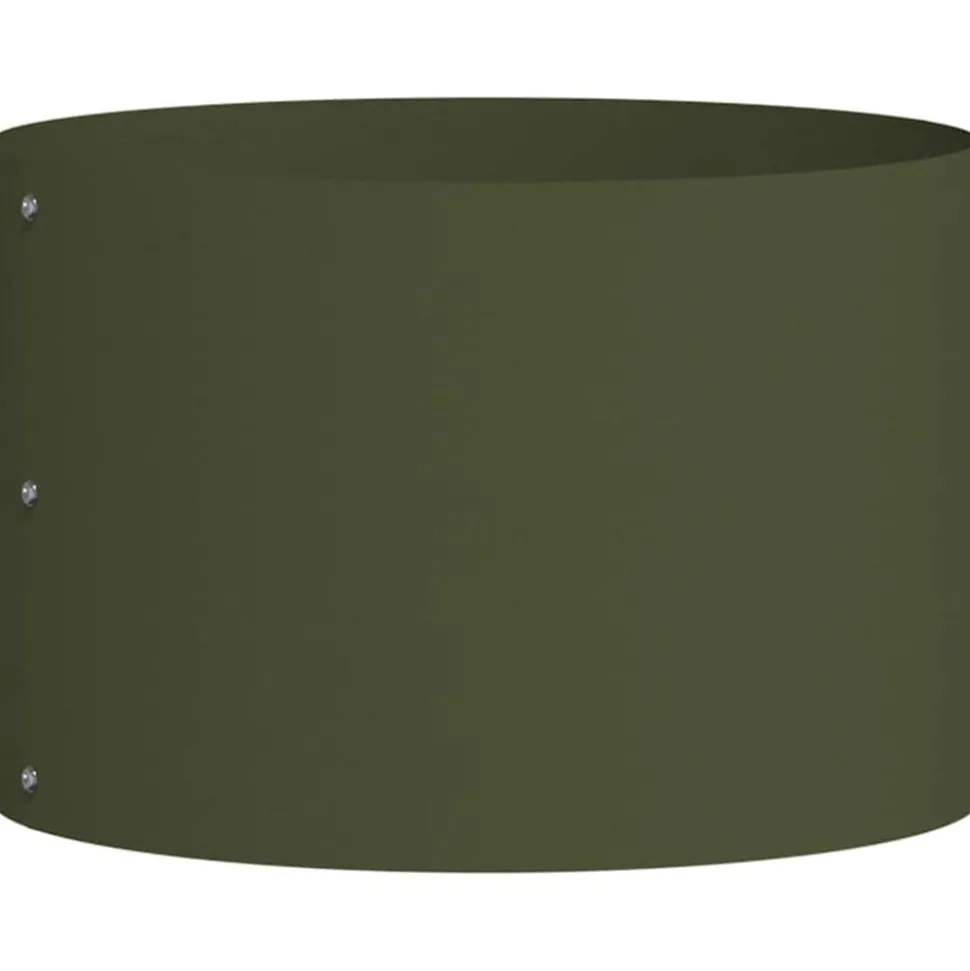 vidaXL Plantenring Olijf Groen 30 x 30 x 20 cm Koudgewalst staal