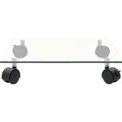 vidaXL Plantenrollers vierkant 35x35 cm gehard glas 2 st