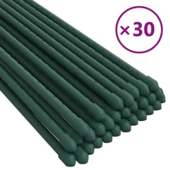 vidaXL Plantenstaken 30 st 60 cm staal groen
