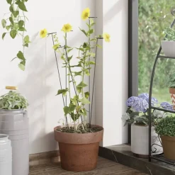 vidaXL Plantenstaken 20 st 40 cm staal donkergroen