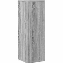 vidaXL Plantenstandaard 33x33x100 cm bewerkt hout grijs sonoma eiken