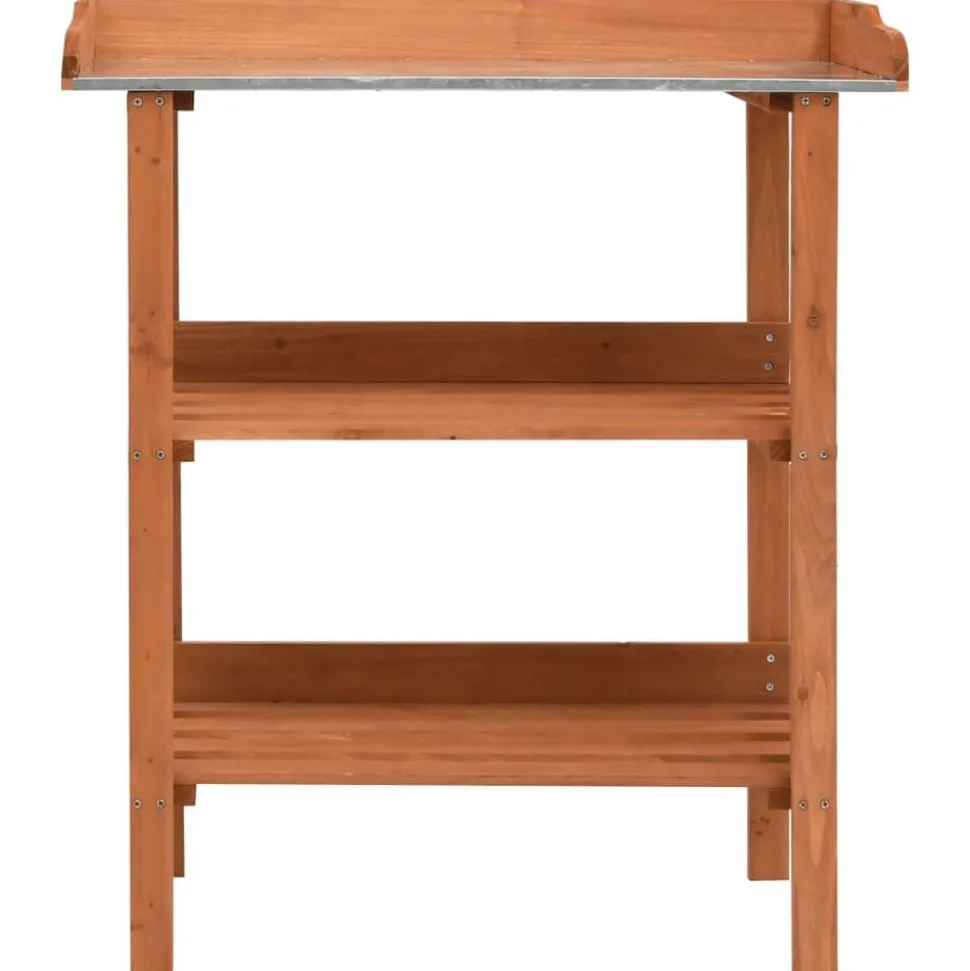vidaXL Plantenstandaard 76x37x89 cm vurenhout