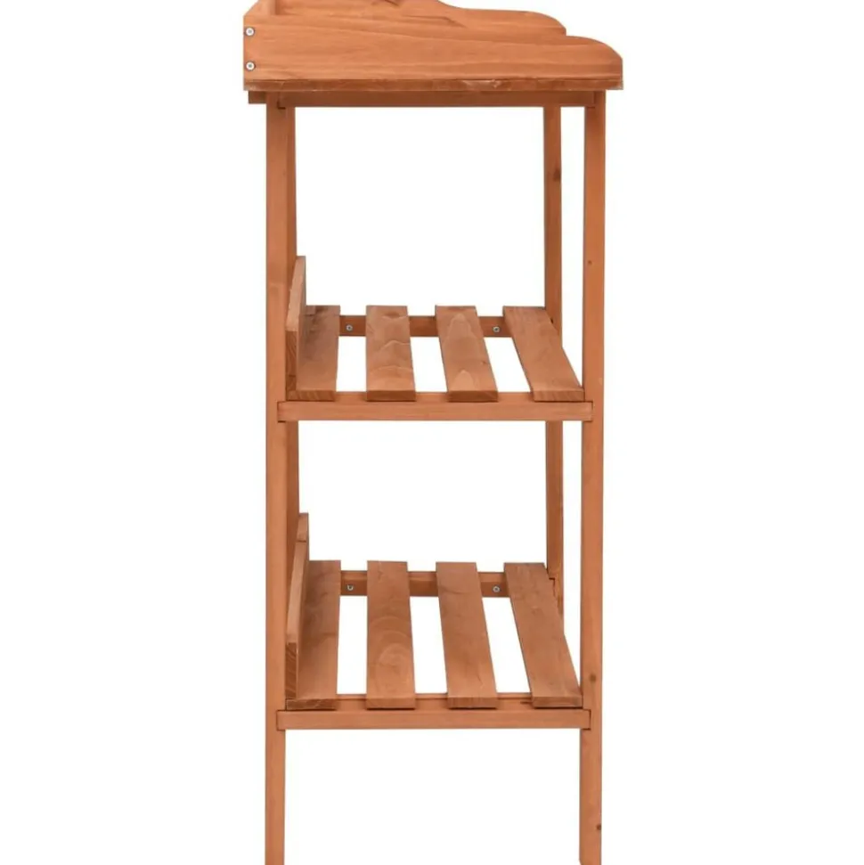 vidaXL Plantenstandaard 76x37x89 cm vurenhout