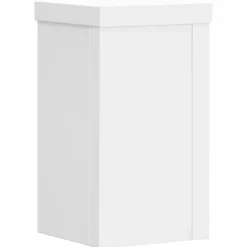 vidaXL Plantenstandaards 2 st 10x10x18 cm bewerkt hout wit