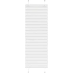 vidaXL Plissé rolgordijn 40x100 cm stofbreedte 39,4 cm polyester wit