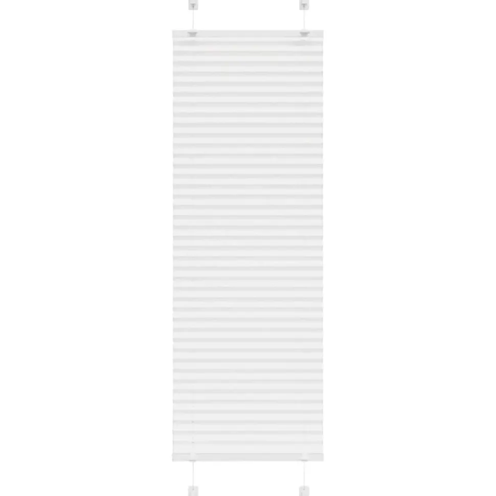 vidaXL Plissé rolgordijn 40x100 cm stofbreedte 39,4 cm polyester wit