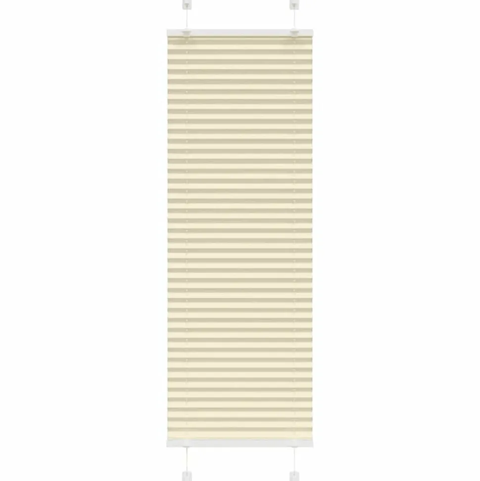 vidaXL Plissé rolgordijn 40x100 cm stofbreedte 39,4 cm polyester crème