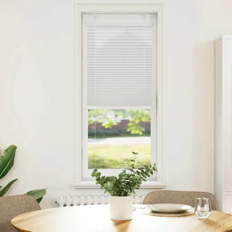 vidaXL Plissé rolgordijn 40x100 cm stofbreedte 39,4 cm lichtgrijs