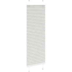 vidaXL Plissé rolgordijn 40x100 cm stofbreedte 39,4 cm lichtgrijs